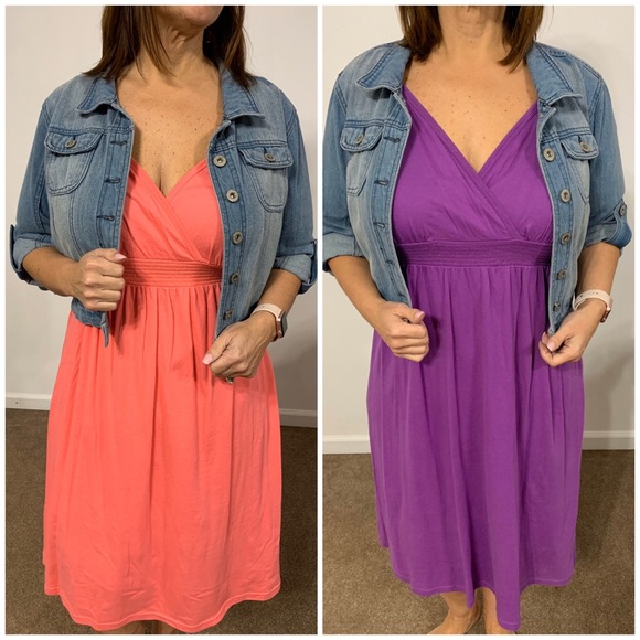 Faded Glory Dresses & Skirts - Bundle 1 Pink & 1 Purple Sun Dress